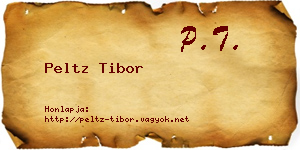 Peltz Tibor névjegykártya